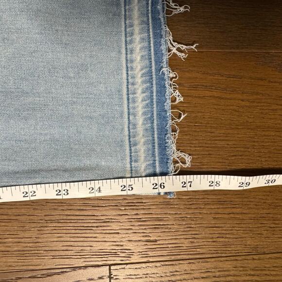 Veronica Beard Carolyn Baby Boot Kick Flare High Rise Jeans Pink Stripe Size 29 - Picture 9 of 10